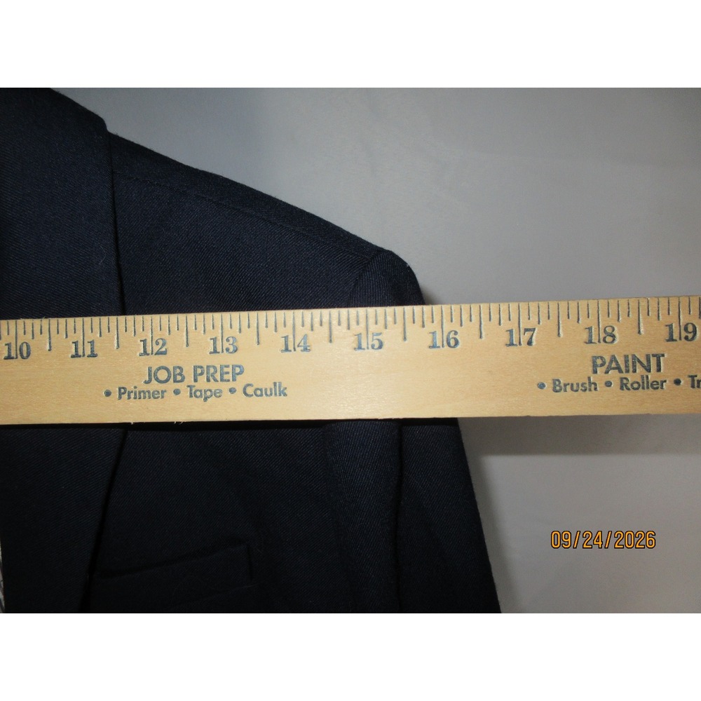 J.Crew Navy Blue Wool Blend Schoolboy Blazer Gold Buttons Size 8 92480 - Picture 5 of 8